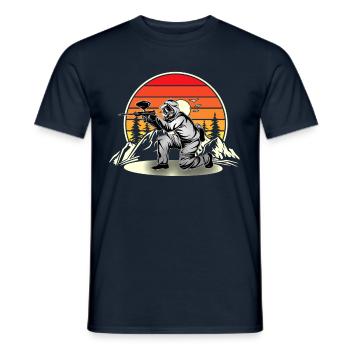 Paintball - Men's T-Shirt - navy - Front - AI Model Male 178 light (178cm)