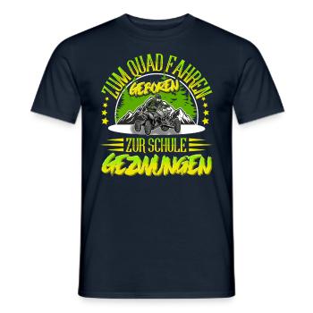 Quad ATV Offroad Quadfahrer - Männer T-Shirt - Navy - Vorne - AI Model Male 178 light (178cm)