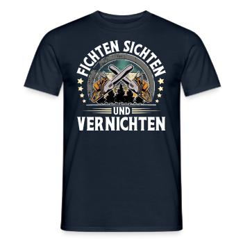 Holzfäller - Männer T-Shirt - Navy - Vorne - AI Model Male 178 light (178cm)
