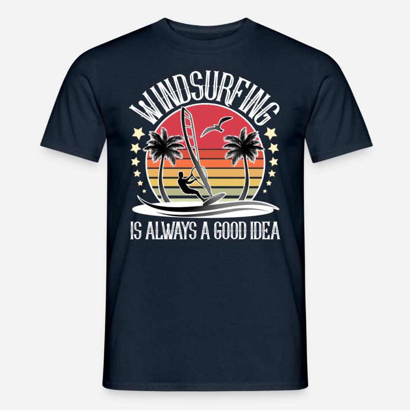 Windsurfen Windsurfer Windsurf - Männer T-Shirt - Navy