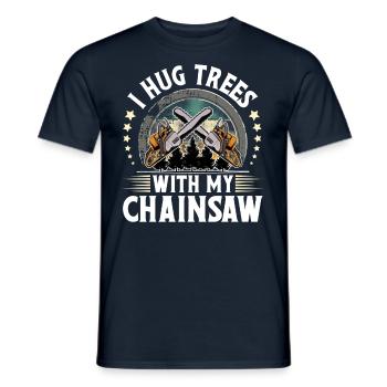 Lumberjack - Men's T-Shirt - navy - Front - AI Model Male 178 light (178cm)