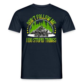 Quad ATV Offroad Quad Riders - Men's T-Shirt - navy - Front - AI Model Male 178 light (178cm)