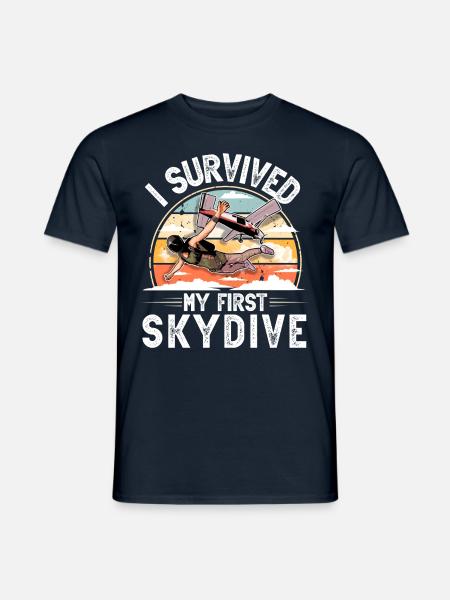 Skydiving Parachuting Parachute - Men's T-Shirt - navy