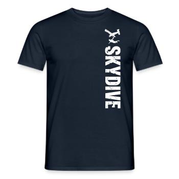 Skydiving Parachuting Parachute - Men's T-Shirt - navy - Front - AI Model Male 178 light (178cm)