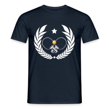 Ping-pong - T-shirt homme - marine - Devant - AI Model Male 178 light (178cm)