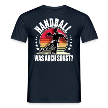 Handball Handballer - Männer T-Shirt - Navy - Vorne - AI Model Male 178 light (178cm)
