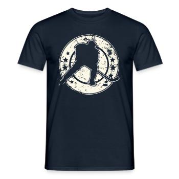 Eishockey Ice Hockey - Men's T-Shirt - navy - Front - AI Model Male 178 light (178cm)