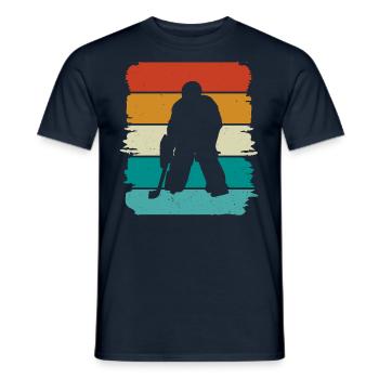 Eishockey Ice Hockey - Men's T-Shirt - navy - Front - AI Model Male 178 light (178cm)