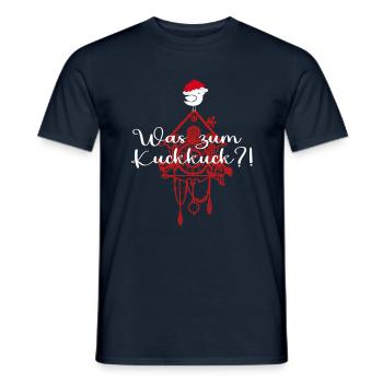 Schwarzwald Design "Was zum Kuckkuck" - Männer T-Shirt - Navy - Vorne - AI Model Male 178 light (178cm)