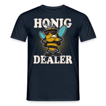 Honig Dealer Bienen Imker Biene - Männer T-Shirt - Navy - Vorne - AI Model Male 178 light (178cm)