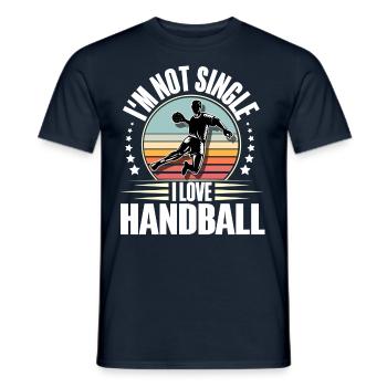 Handball Handballer - Männer T-Shirt - Navy - Vorne - AI Model Male 178 light (178cm)