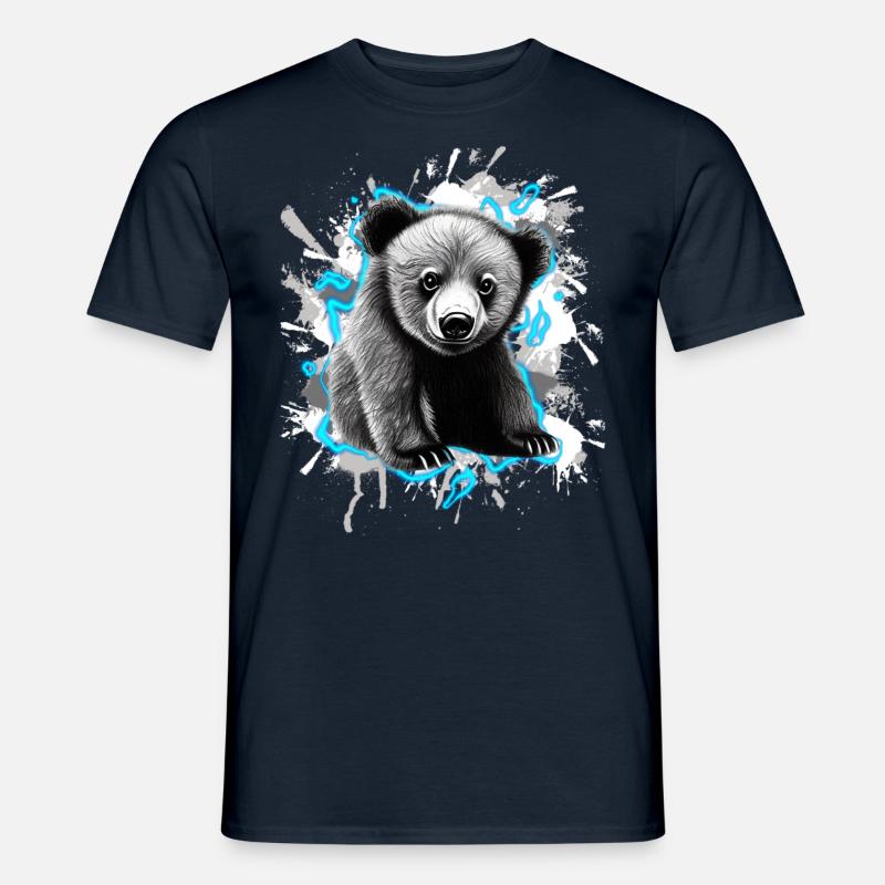 Bär - Männer T-Shirt - Navy