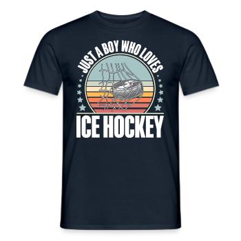 Eishockey Hockey sur glace - T-shirt homme - marine - Devant - AI Model Male 178 light (178cm)