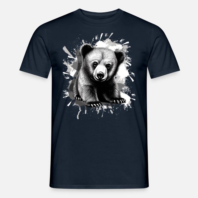 Bär - Männer T-Shirt - Navy