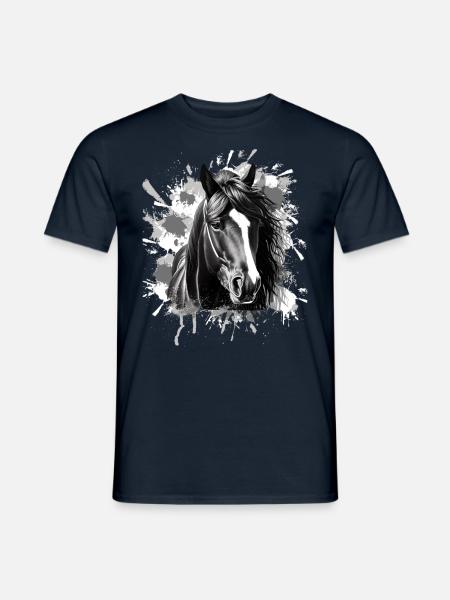 Horse - Men's T-Shirt - navy