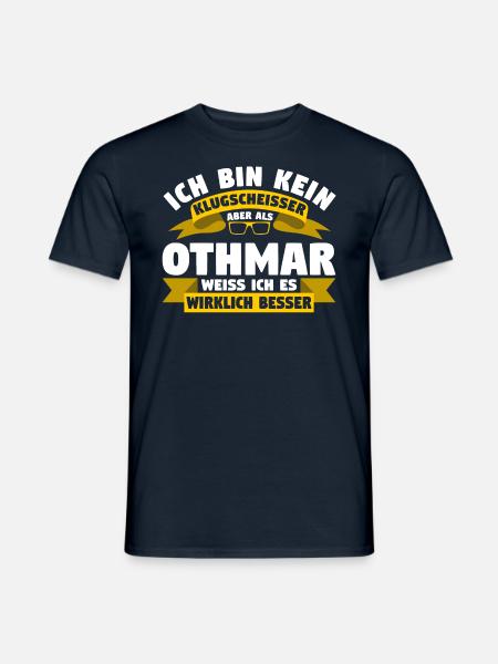 Klugscheisser Othmar weiß es besser - Männer T-Shirt - Navy