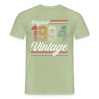 1994 Year of birth 30th birthday Vintage - Men's T-Shirt - sage - Front - AI Model Male 178 light (178cm)