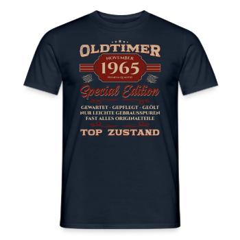 59. Geburtstag Legende November 1965 Jahrgang 65 - Männer T-Shirt - Navy - Vorne - AI Model Male 178 light (178cm)