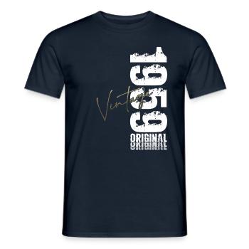 66th Birthday Original Vintage 1959 - Men's T-Shirt - navy - Front - AI Model Male 178 light (178cm)
