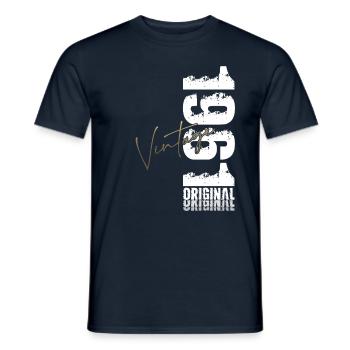 64th Birthday Original Vintage 1961 - Men's T-Shirt - navy - Front - AI Model Male 178 light (178cm)