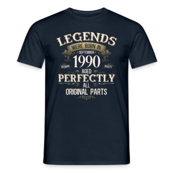1985,Year 1985,Year 1985,Legend 1985,Origi - Men's T-Shirt - navy - Front - AI Model Male 178 light (178cm)