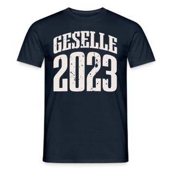 Geselle 2023 Gesellenprüfung - Männer T-Shirt - Navy - Vorne - AI Model Male 178 light (178cm)