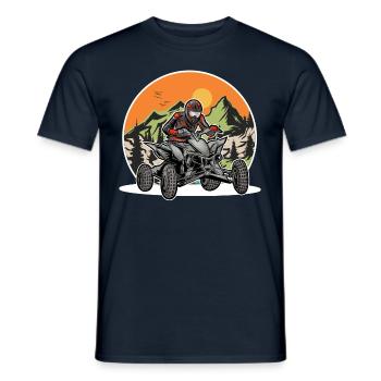 Quad ATV Offroad Quad Riders - Men's T-Shirt - navy - Front - AI Model Male 178 light (178cm)