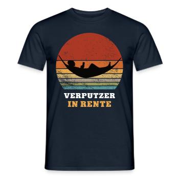 Verputzer Rente Ruhestand Ruheständler Rentner - Männer T-Shirt - Navy - Vorne - AI Model Male 178 light (178cm)