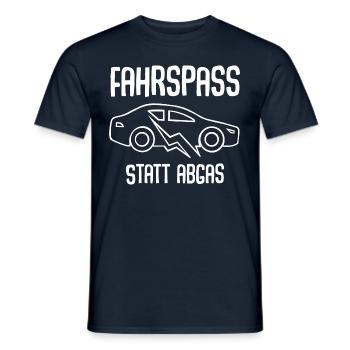 E-Auto Elektroauto - Männer T-Shirt - Navy - Vorne - AI Model Male 178 light (178cm)