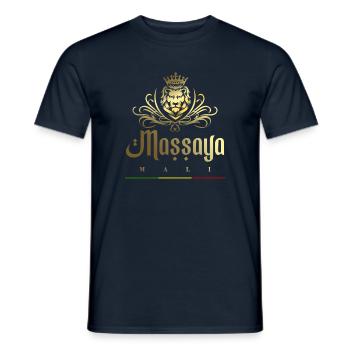 Massaya - MALI - Men's T-Shirt - navy - Front - AI Model Male 178 light (178cm)