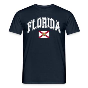 Floride - T-shirt homme - marine - Devant - AI Model Male 178 light (178cm)