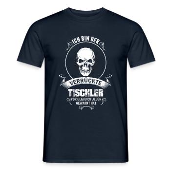 Verrückter Tischler - Männer T-Shirt - Navy - Vorne - AI Model Male 178 light (178cm)