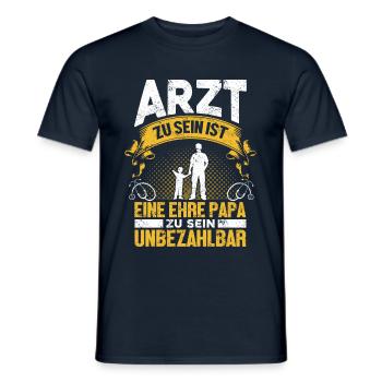 Arzt Doktor Facharzt Mediziner - Männer T-Shirt - Navy - Vorne - AI Model Male 178 light (178cm)