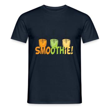 smoothie - Men's T-Shirt - navy - Front - AI Model Male 178 light (178cm)