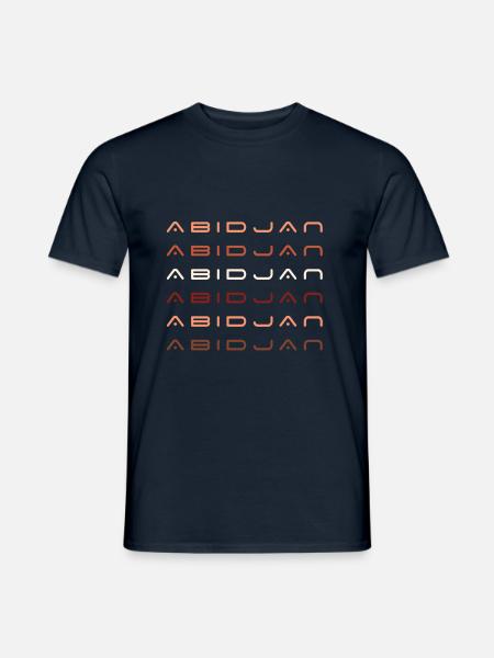 Ivory Coast - ABIDJAN - Men's T-Shirt - navy
