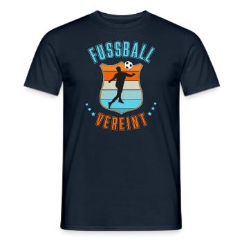 Soccer - Men's T-Shirt - navy - Front - AI Model Male 178 light (178cm)