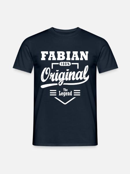 Fabian original gift personalized first name fabian - Men's T-Shirt - navy