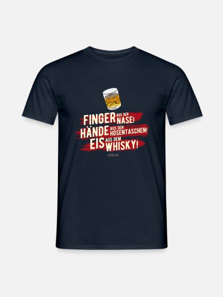 lustiger Spruch Whisky Knigge - Männer T-Shirt - Navy