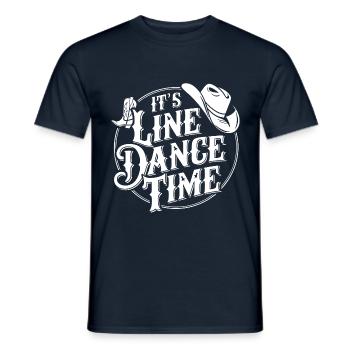 Danse en ligne Time Danse en ligne Il est temps de danser - T-shirt homme - marine - Devant - AI Model Male 178 light (178cm)