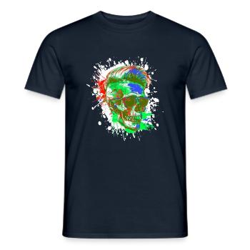 Skull Party - Men's T-Shirt - navy - Front - AI Model Male 178 light (178cm)