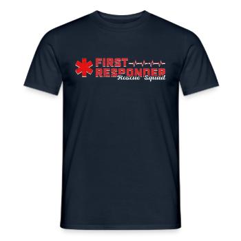 Cool First Responder Rescue Squad Shirt - Men's T-Shirt - navy - Front - AI Model Male 178 light (178cm)