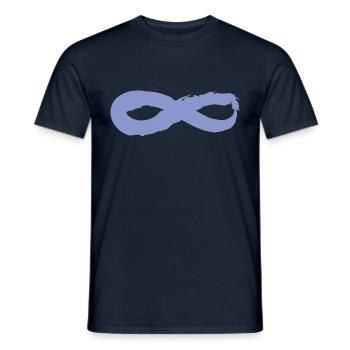 Yoga Zen Infinity Inscrivez-vous Myrtille - T-shirt homme - marine - Devant - AI Model Male 178 light (178cm)