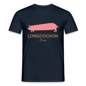 Franche Comté Longcochon Jura - T-shirt homme - marine - Devant - AI Model Male 178 light (178cm)