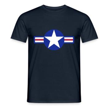 usa army - Men's T-Shirt - navy - Front - AI Model Male 178 light (178cm)