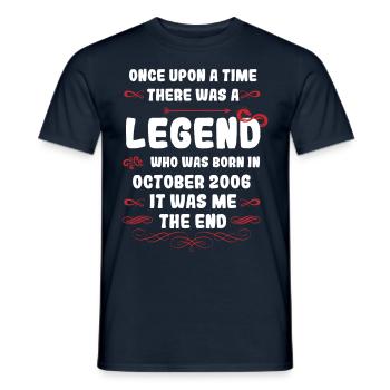 Es war einmal eine Legende. Oktober 2006 Geburtsta - Männer T-Shirt - Navy - Vorne - AI Model Male 178 light (178cm)