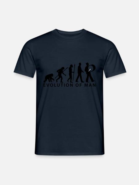 evolution_spielmannszug_pauke_112015_c_2 - Männer T-Shirt - Navy