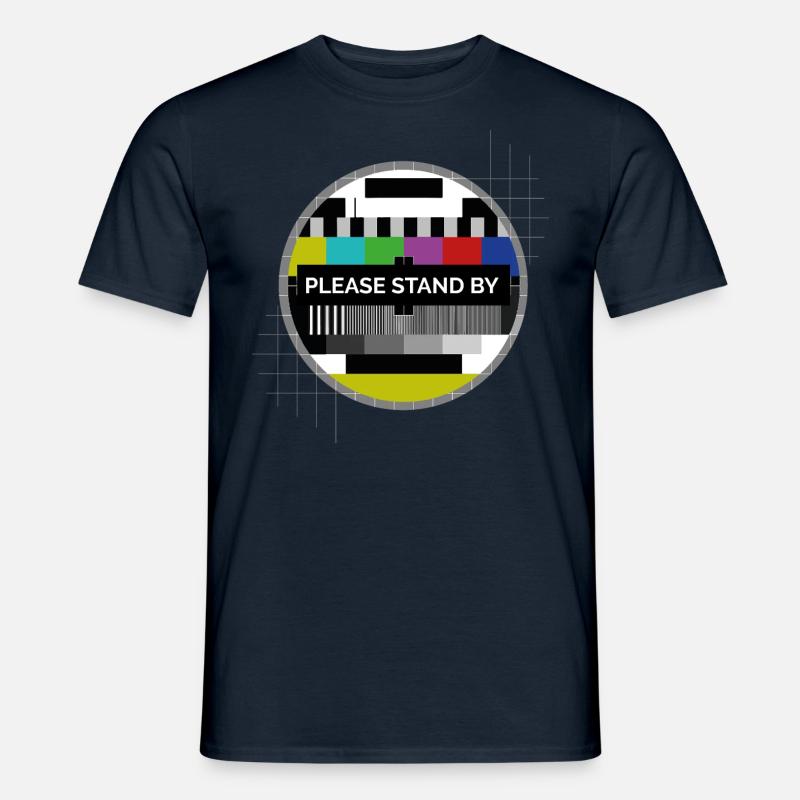 Test image Please stand by - Men’s T-shirt - navy