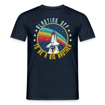 Zum Big Brother Rocket Space Launch befördert - Männer T-Shirt - Navy - Vorne - AI Model Male 178 light (178cm)