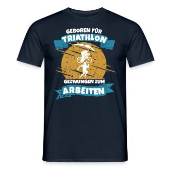 Triathlon - Männer T-Shirt - Navy - Vorne - AI Model Male 178 light (178cm)