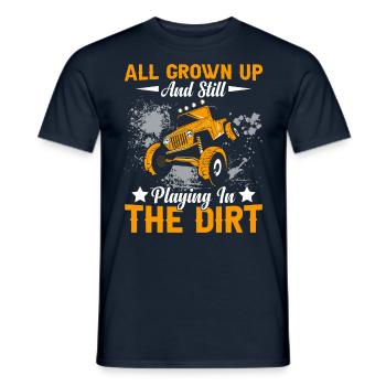 Playing In The Dirt Motocross Dirt Bike - Männer T-Shirt - Navy - Vorne - AI Model Male 178 light (178cm)